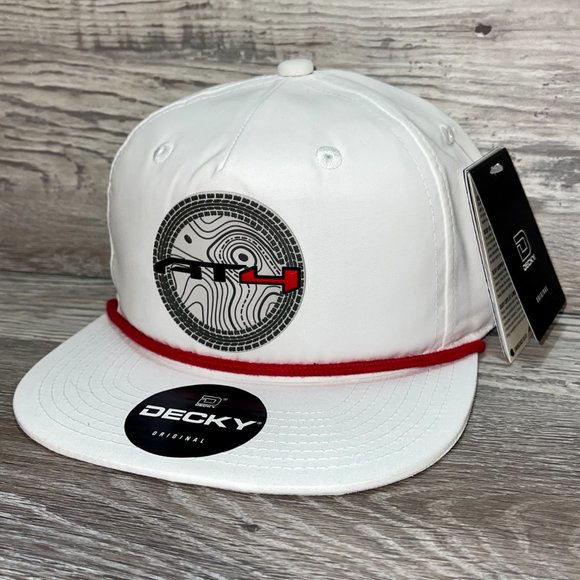 GMC AT4 Topo 3D Classic Rope Hat- White/ Red - Picture 3 of 4